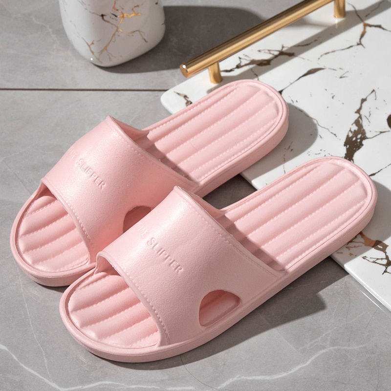 Thumbnail: New Solid Color Slippers Man Summer Beach Sandals  Light Bathroom Home Non Slip