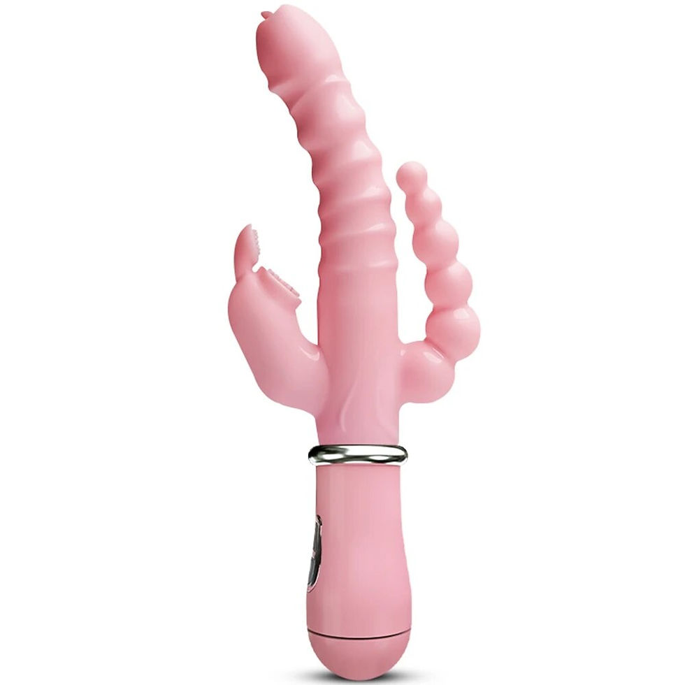 Thumbnail: 3 In 1 Dildo Vibrator Tongue Licking Rabbit Patting G Spot Clit Vagina Stimulat