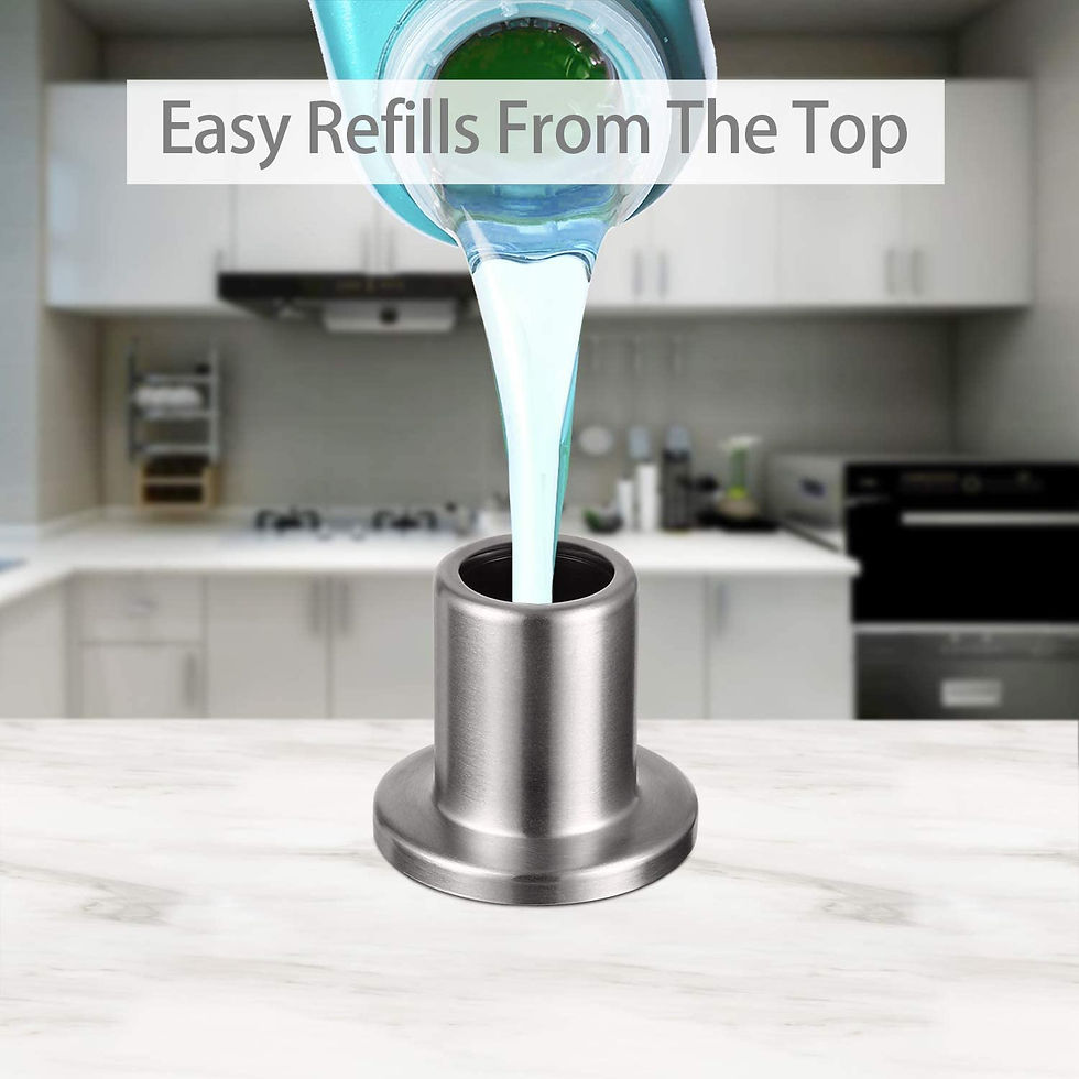 Thumbnail: Samodra Liquid Soap Dispensers With 500ml Bottle Stainless Steel Pump For
