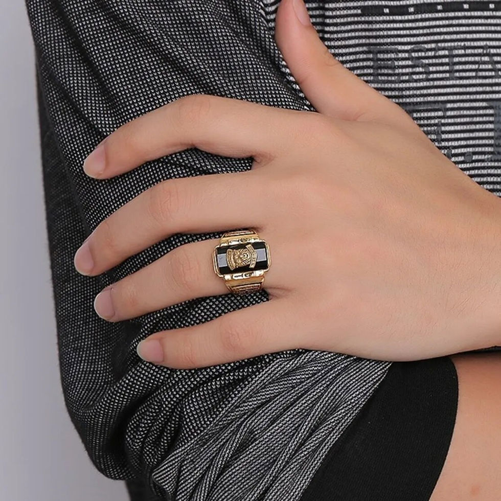 Miniatura: Men's Marine 1973 Tiger Air Force Class Signet Rings For Men Ce Navy Walton Hig