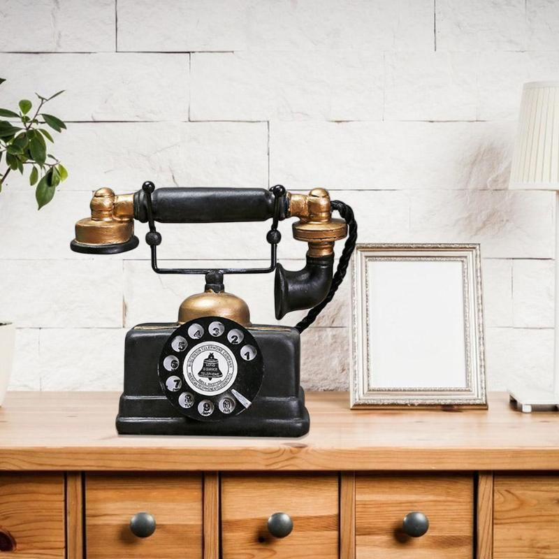 Thumbnail: New Hot Creative Promotional Gift Retro Telephone Model Antique Desktop