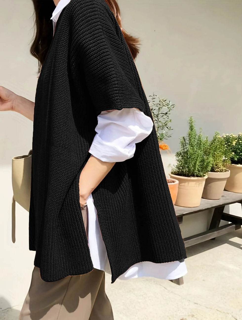 Thumbnail: 2023 New Plus Size European and American Style Blended Women's Knitwear with Ve