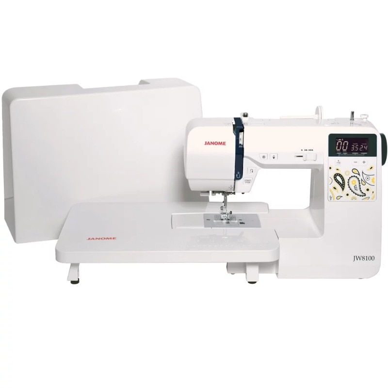 Janome JW8100 Fully-Featured Computerized Sewing Machine with 100 Stitches,7 Bu