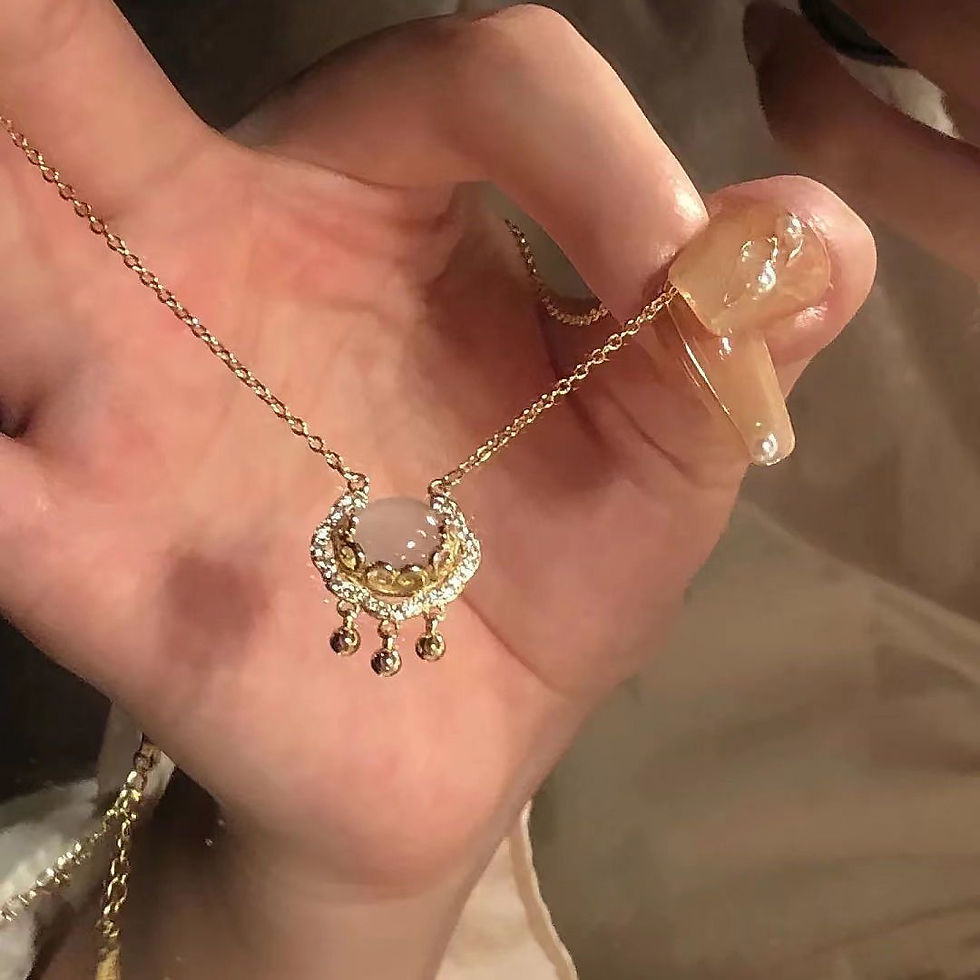 Miniaturebillede: Cloud Lock Necklace Advanced Light Luxury Minority Chinese Design