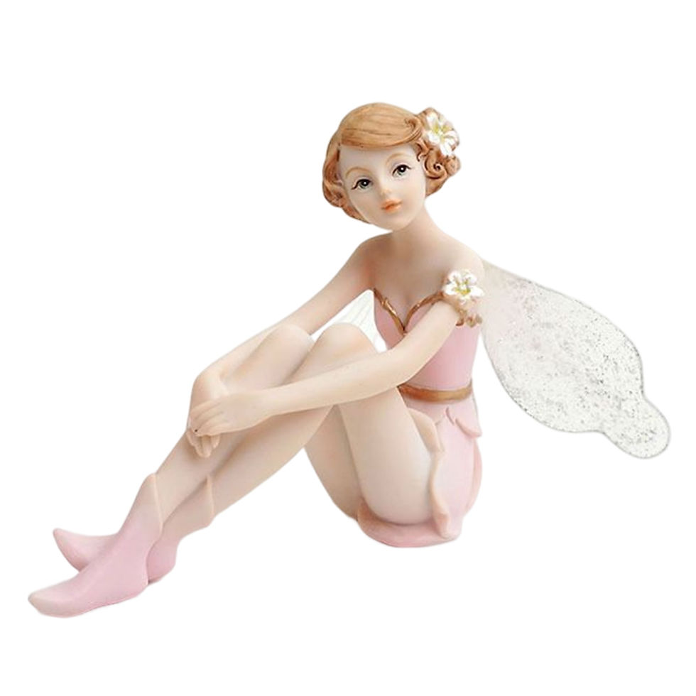 Thumbnail: Resin Flower Fairy Statues Art Ornament Miniature Fairy Figurine Handicraft Hol