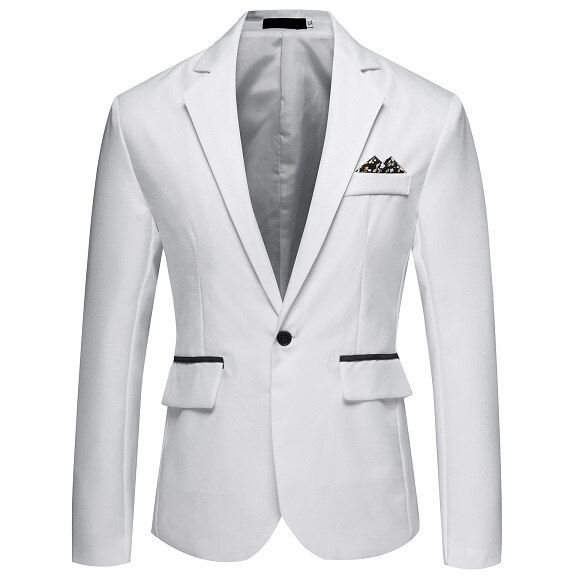 Indexkép: Slim Fit Man Blazer Office Blazer Suit Jacket Mens Jackets Wedding Dress Jacket