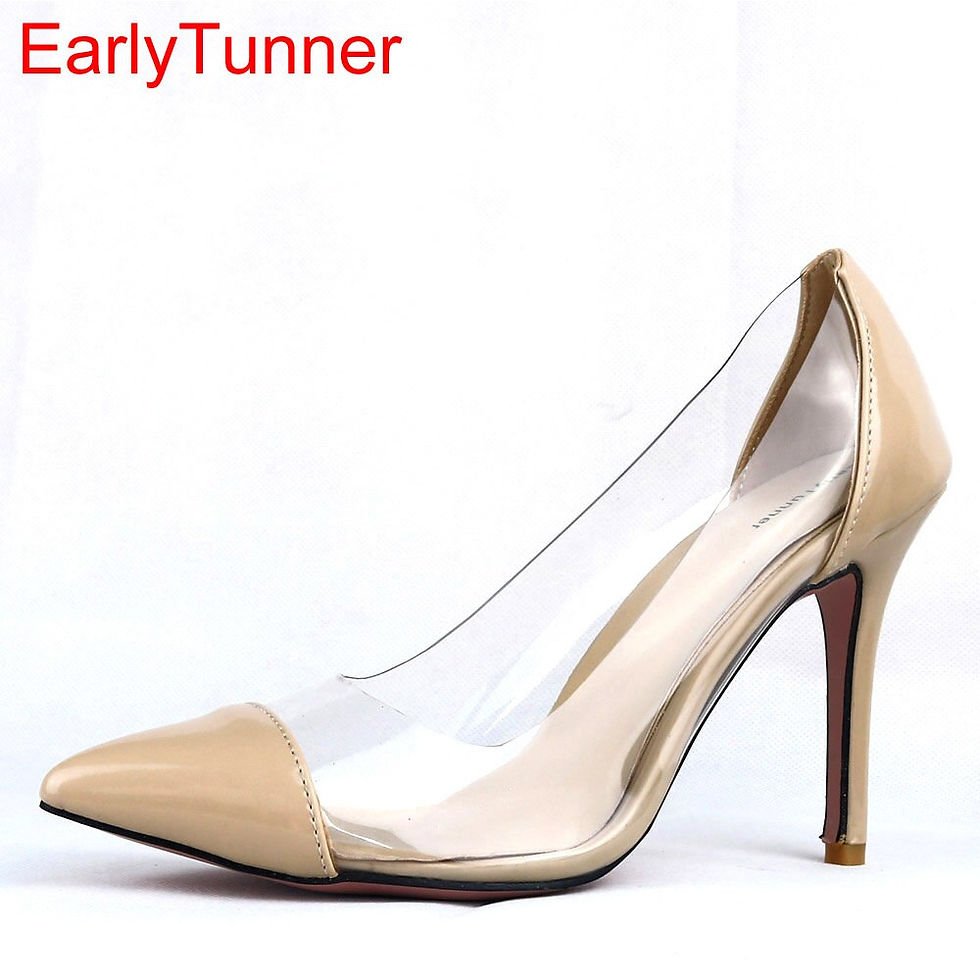 Thumbnail: Hot Sale Brand New Black Red Sweet Women Party Formal Pumps Apricot High Heel S