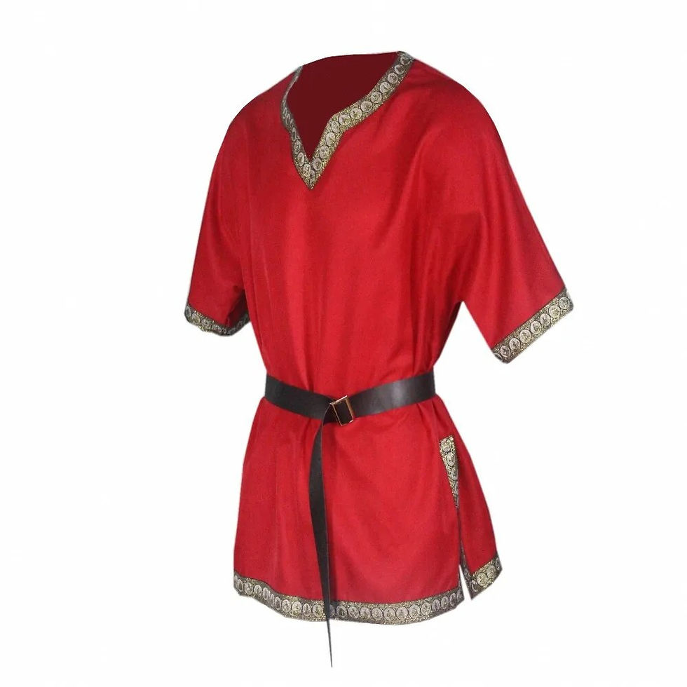 Thumbnail: New European and American short sleeved V-neck COS performance suit medieval cl