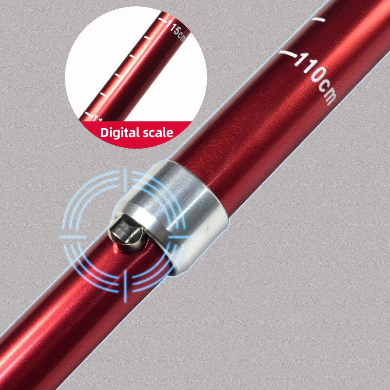 थंबनेल: 5 Section Outdoor Fold Trekking Pole Camping Portable Walking Hiking Stick For