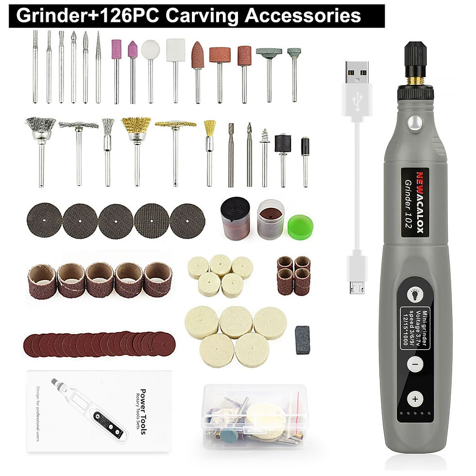 Pikkukuva: NEWACALOX USB Charging Variable Speed Mini Grinder Machine Rotary Tools Kit