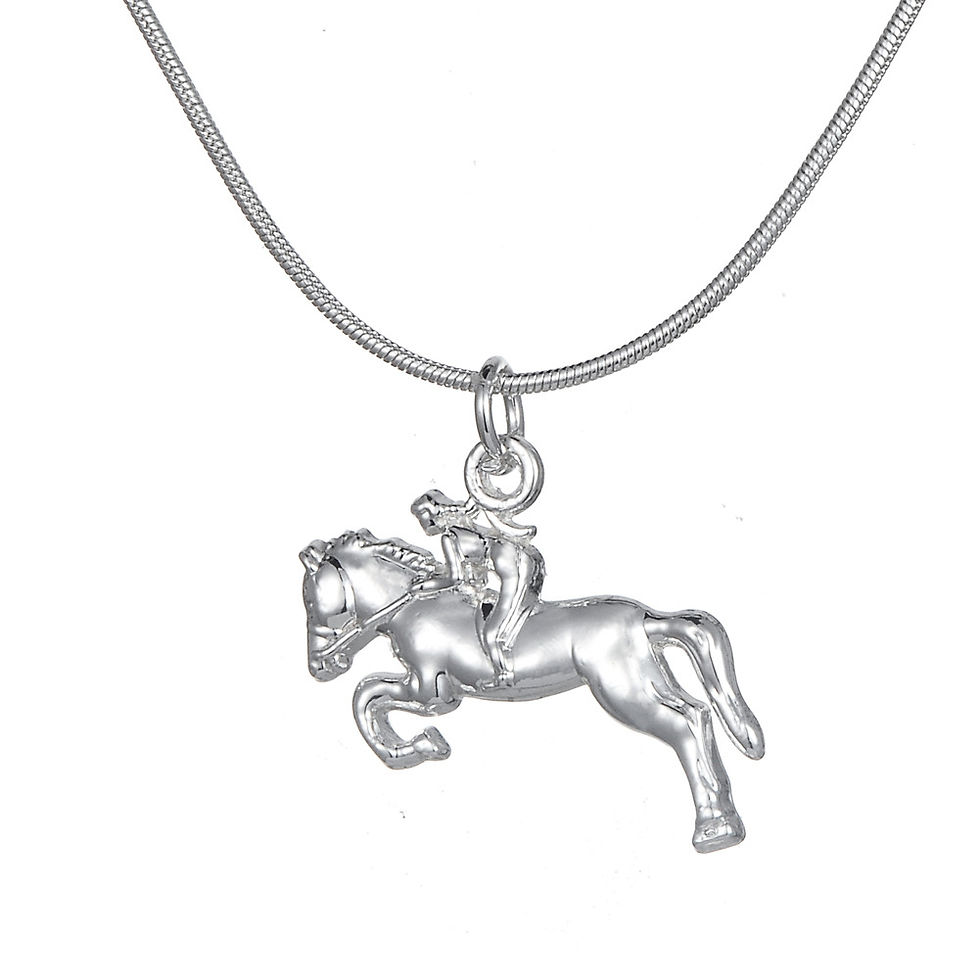 Thumbnail: Ornament Fashion Pegasus Galloping Three-dimensional Pendant Necklace Bracelet