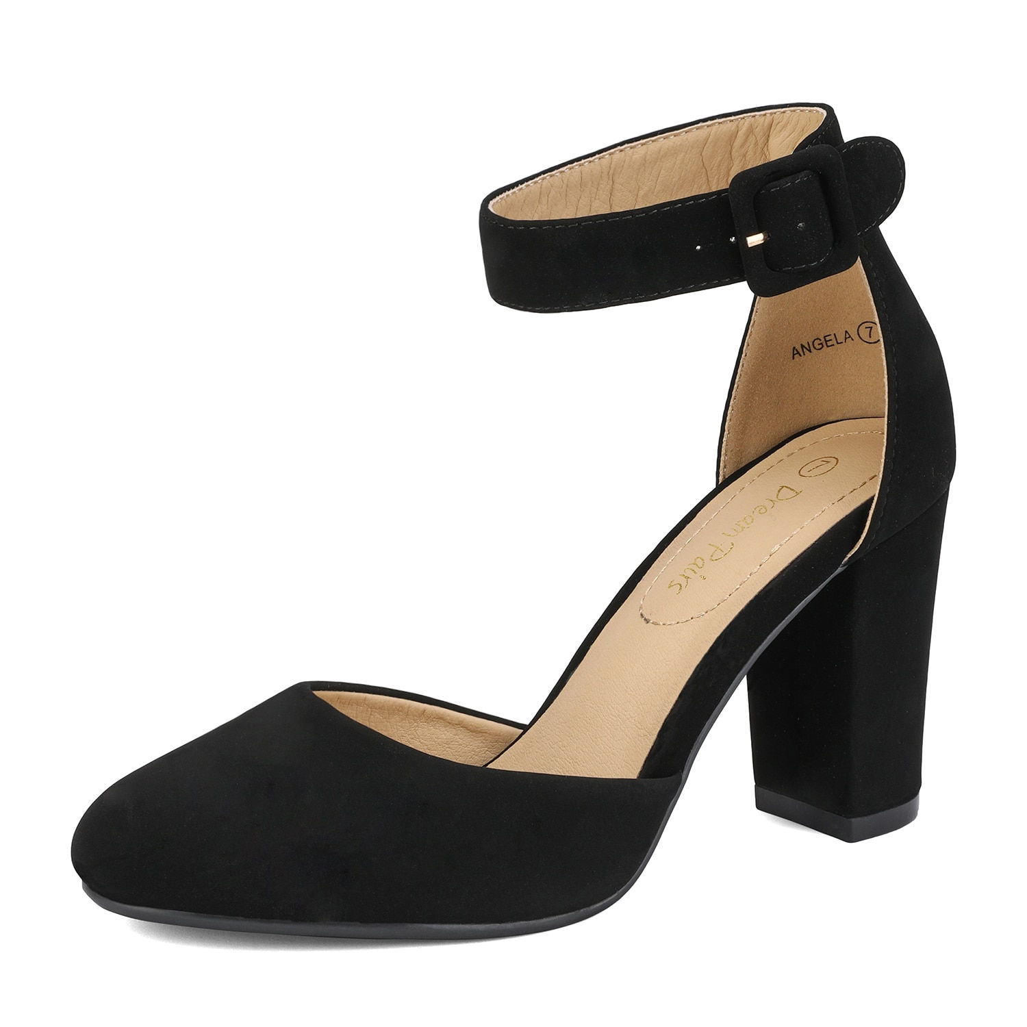 Dream Pairs Women's High Heels Chunky Wedding Pumps Shoes Closed Toe