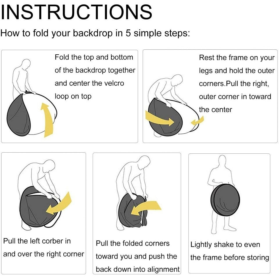 Thumbnail: 100x150cm 5 in 1 Portable Collapsible Light Oval Photography Reflector for Stud