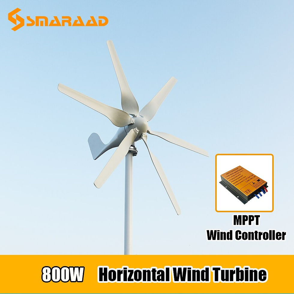 Thumbnail: New Arrival Free Energy 6 Blades 800W 12V 24V Wind Turbine Generator