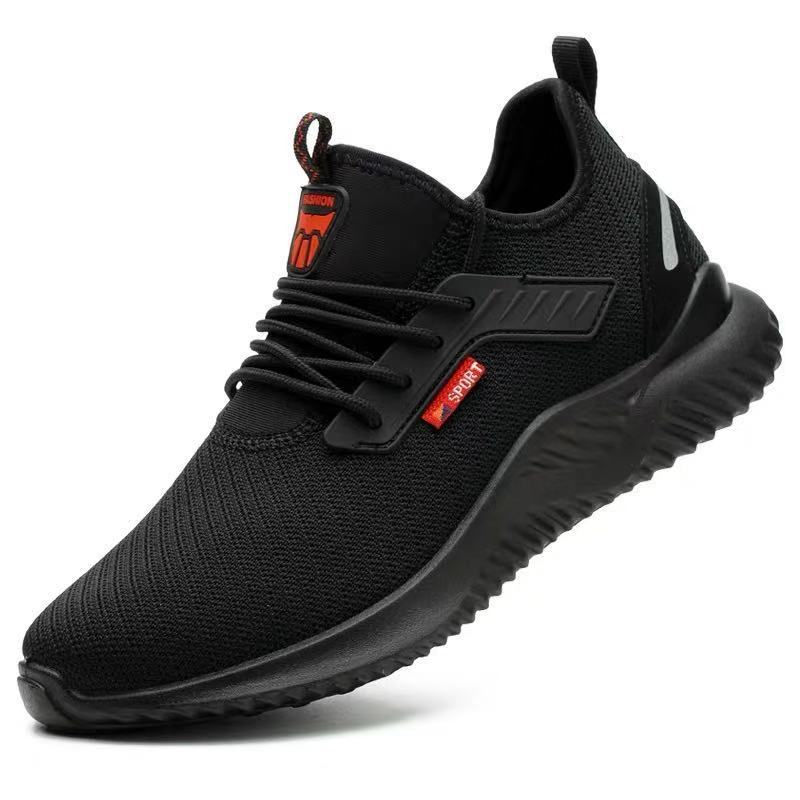 Imej kecil: Safety Shoes Men With Steel Toe Cap Anti-smash Men Work Shoes Sneakers Light Pu