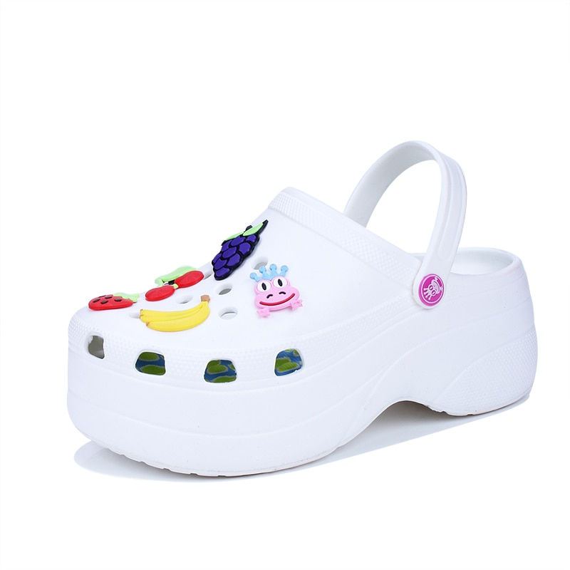 Sweet Lovely Style Girl Clogs Outdoor Beach Shoes Women's Sandals Platform Wome