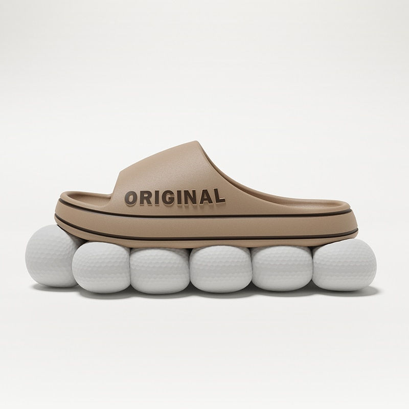 Thumbnail: Men Trend New Summer Slippers EVA Soft Bottom Cloud Slides Light Beach Shoes Ma