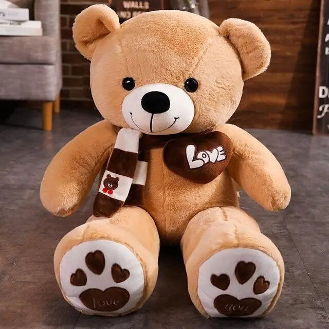 New Hot High Quality 4 Colors Teddy Bear With Scarf Stuffed Animals Bear Plush