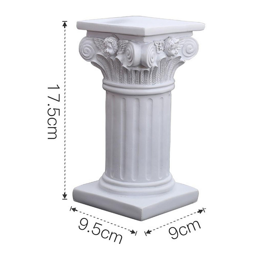 Thumbnail: Roman Pillar Greek Column Statue Pedestal Candlestick Stand Figurine Sculpture