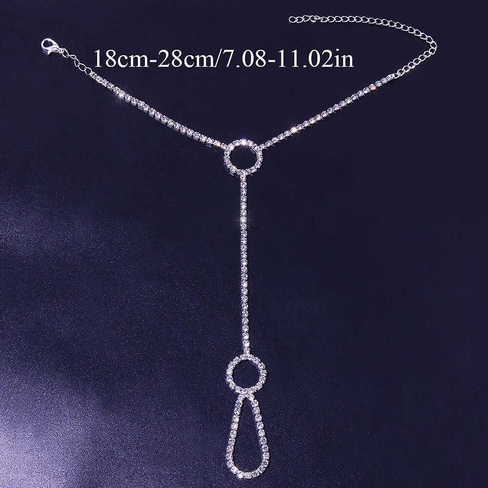 Thumbnail: Stonefans Fashion Simple Rhinestone Round Finger Bracelet for Women