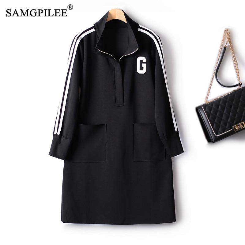 Dresses For Women 2022 Autumn Classic Sports Style European Letter Patch