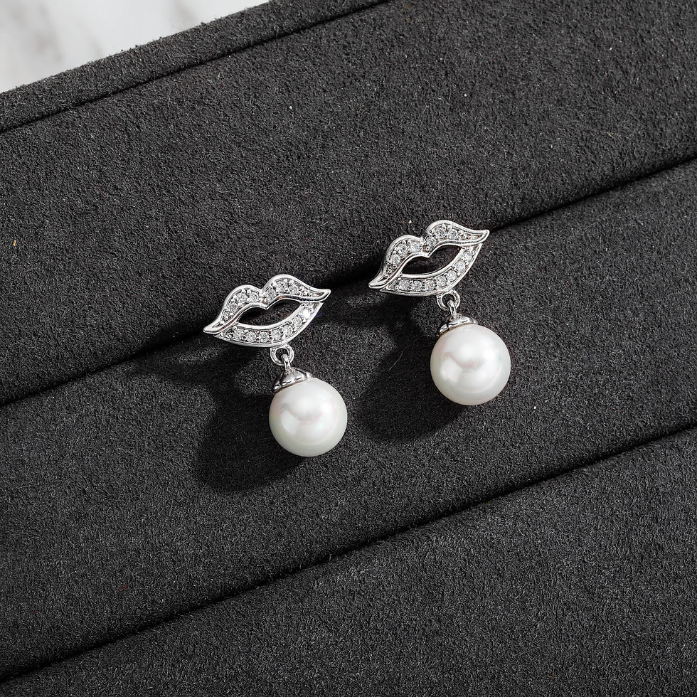 Thumbnail: JINAO 2021 Trend  Women's Fashion Dangel Earring Elegant Charms For Women Weddi