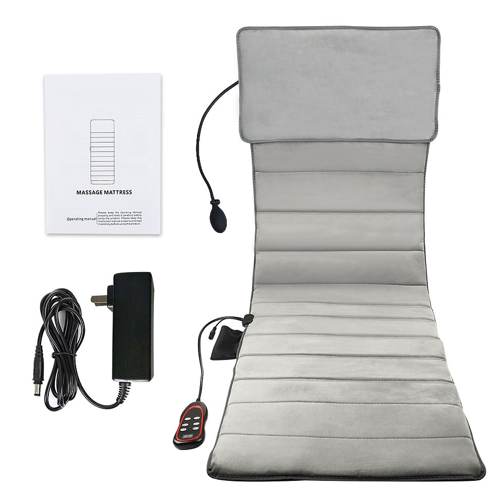Miniaturebillede: Electric Heating Car Massage Cushion Full Body Massage for Car Chair Office Mas