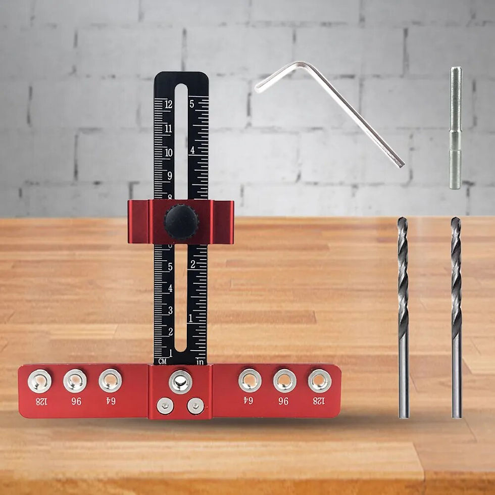 Thumbnail: Woodworking Drilling Locator Portable Cabinet Hardware Doweling Jig Wood Drilli