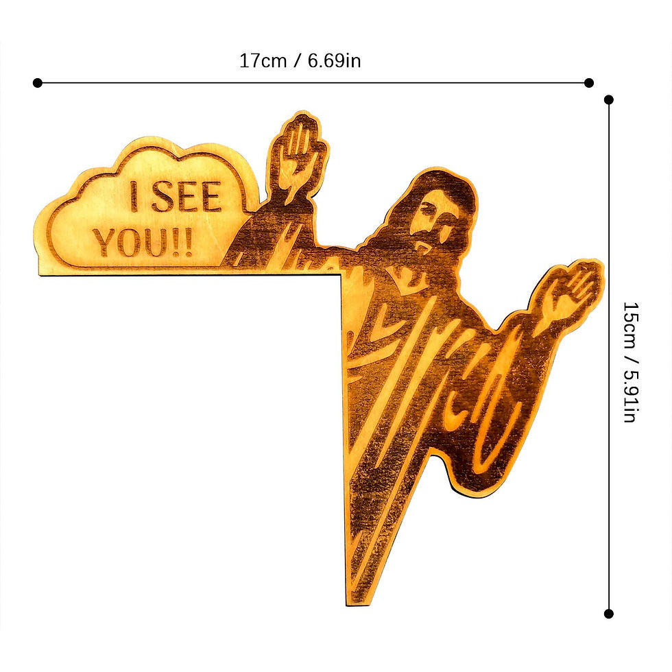 الصورة المصغرة: Door Frame Jesus Decor Statues Wooden Religious Jesus Ornaments Angel In