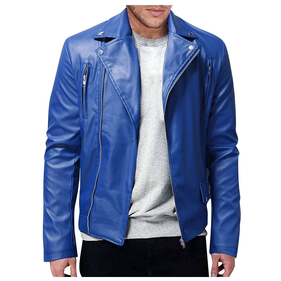 Thumbnail: Homme Men Clothing Plus Size Man Casual Blazer Jackets Male Anti-wind Motorcycl