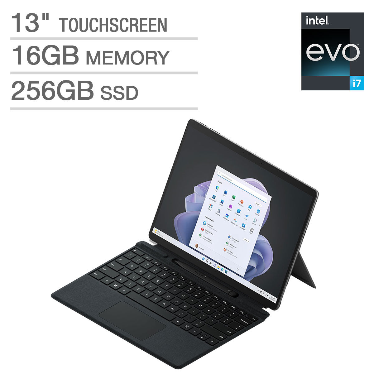 Microsoft Surface Pro 9 Bundle - Intel Evo Platform 12th Gen Intel Core i7-1255U