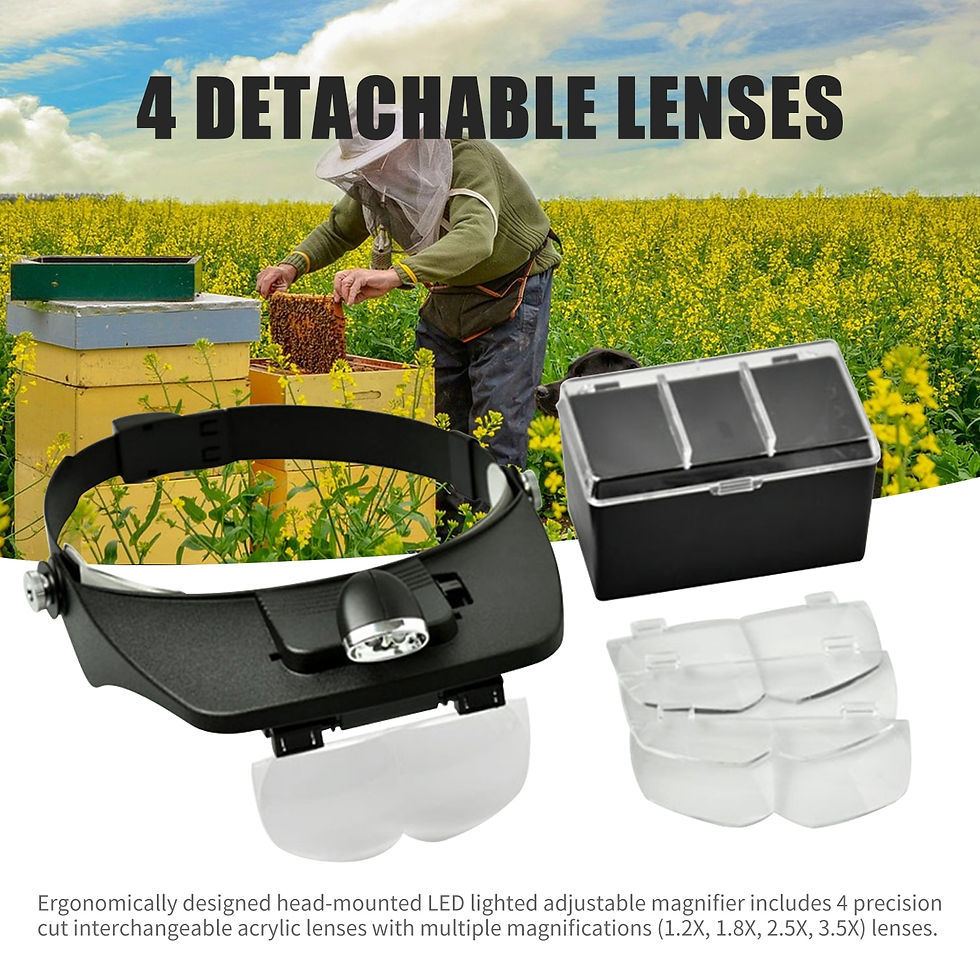 Thumbnail: Headband Magnifier Magnifying Glasses Hands-Free Optical Professional Head-Worn