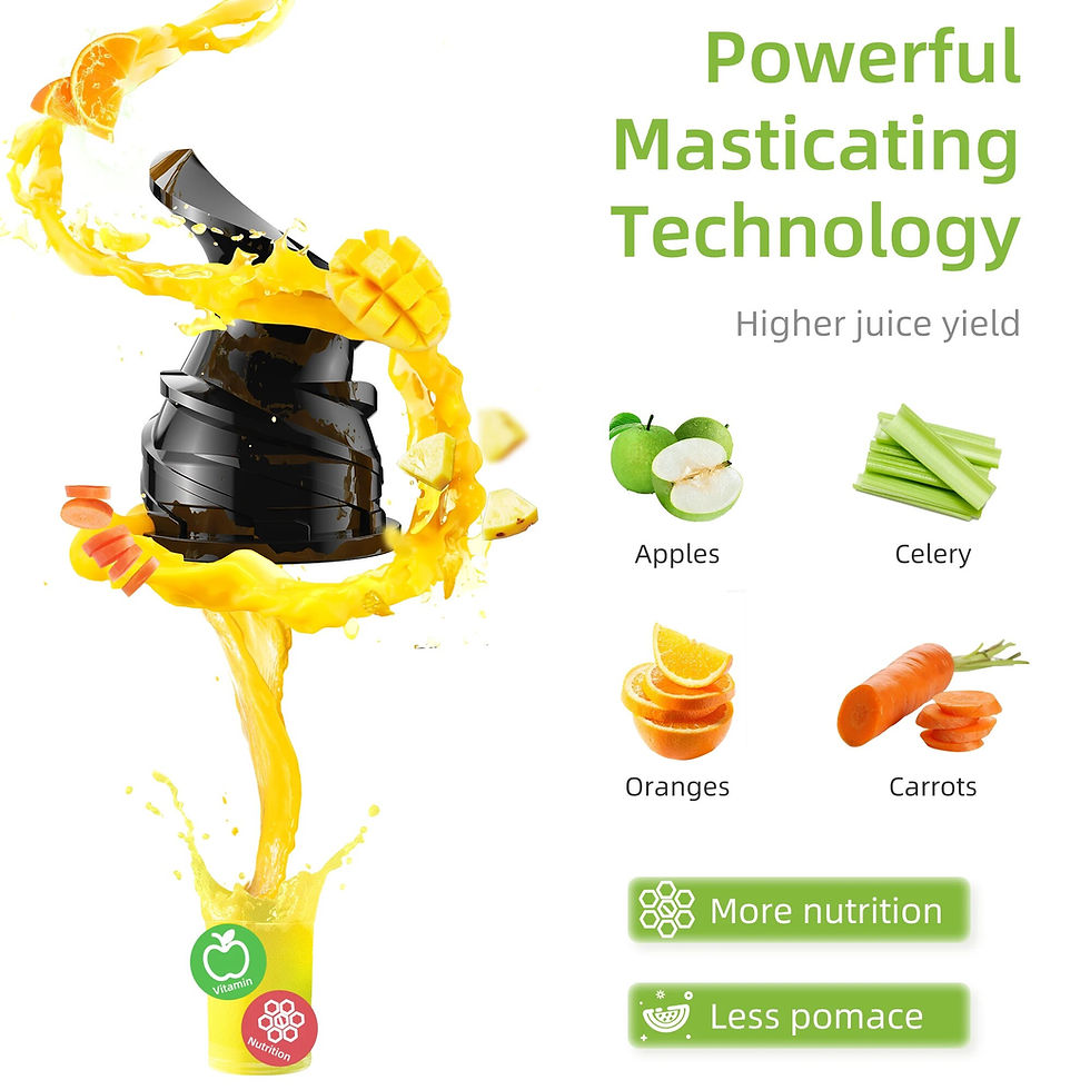 Thumbnail: BioloMix Cold Press Juicer with 78mm Feed Chute, 200W 40-65RPM Powerful Motor S