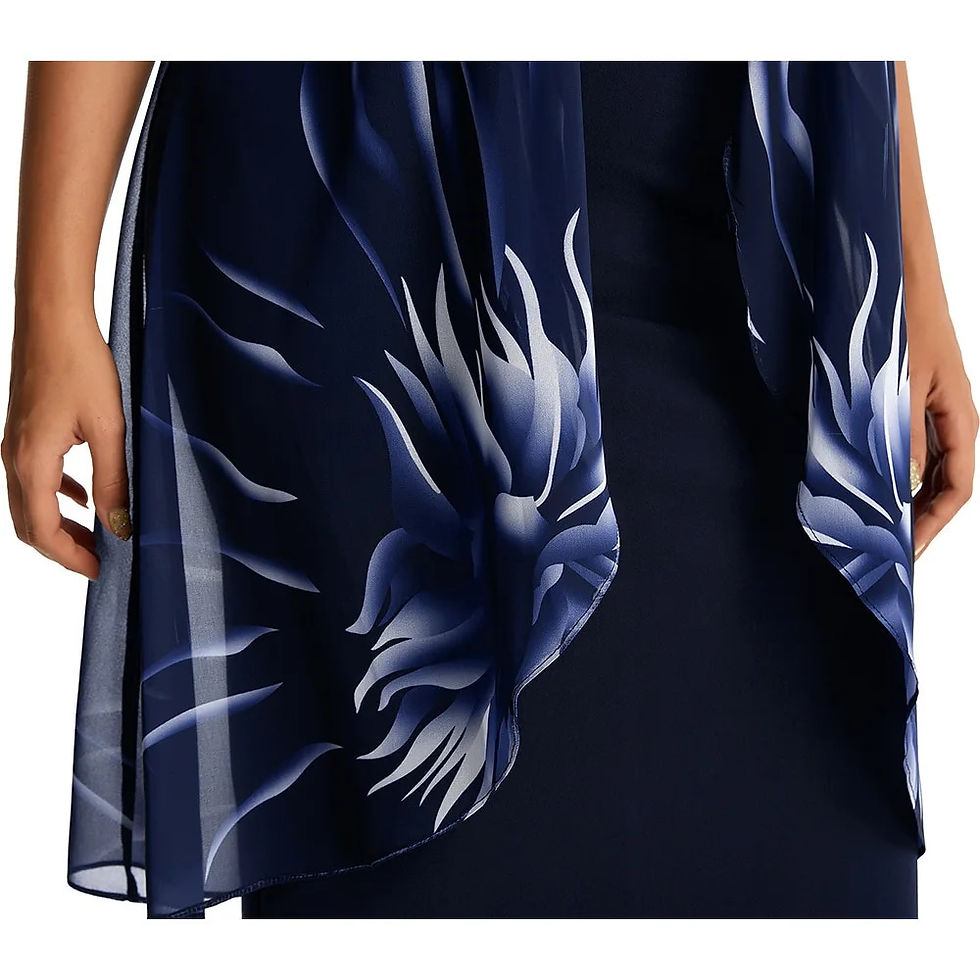 Thumbnail: L-5XL  Plus Size Dress for Women Large Size Elegant Temperament Women's Lace Ca