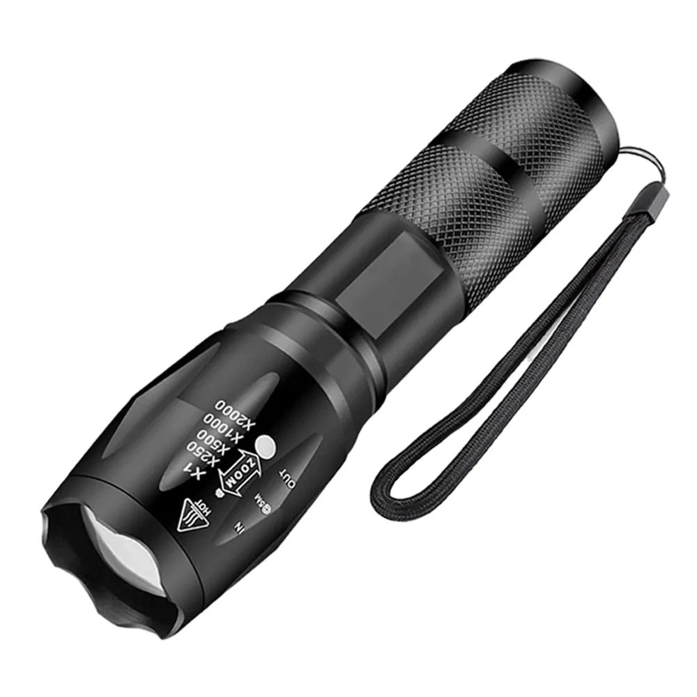High Power Led Flashlights Camping Torch 5 Lighting Modes Aluminum Alloy Zoomab