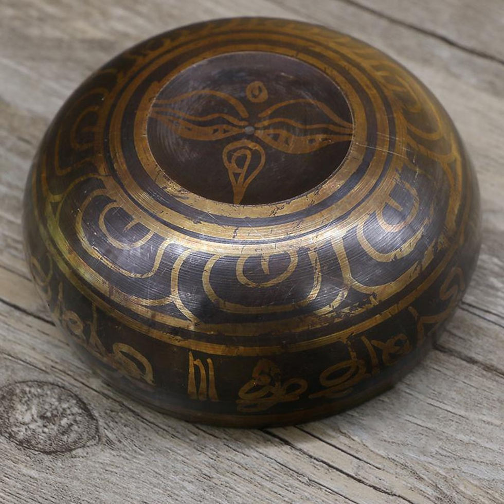 Miniatura: Tibetan Chime Singing Bowl Striker Handmade Buddha Yoga Meditation Sound Yoga M