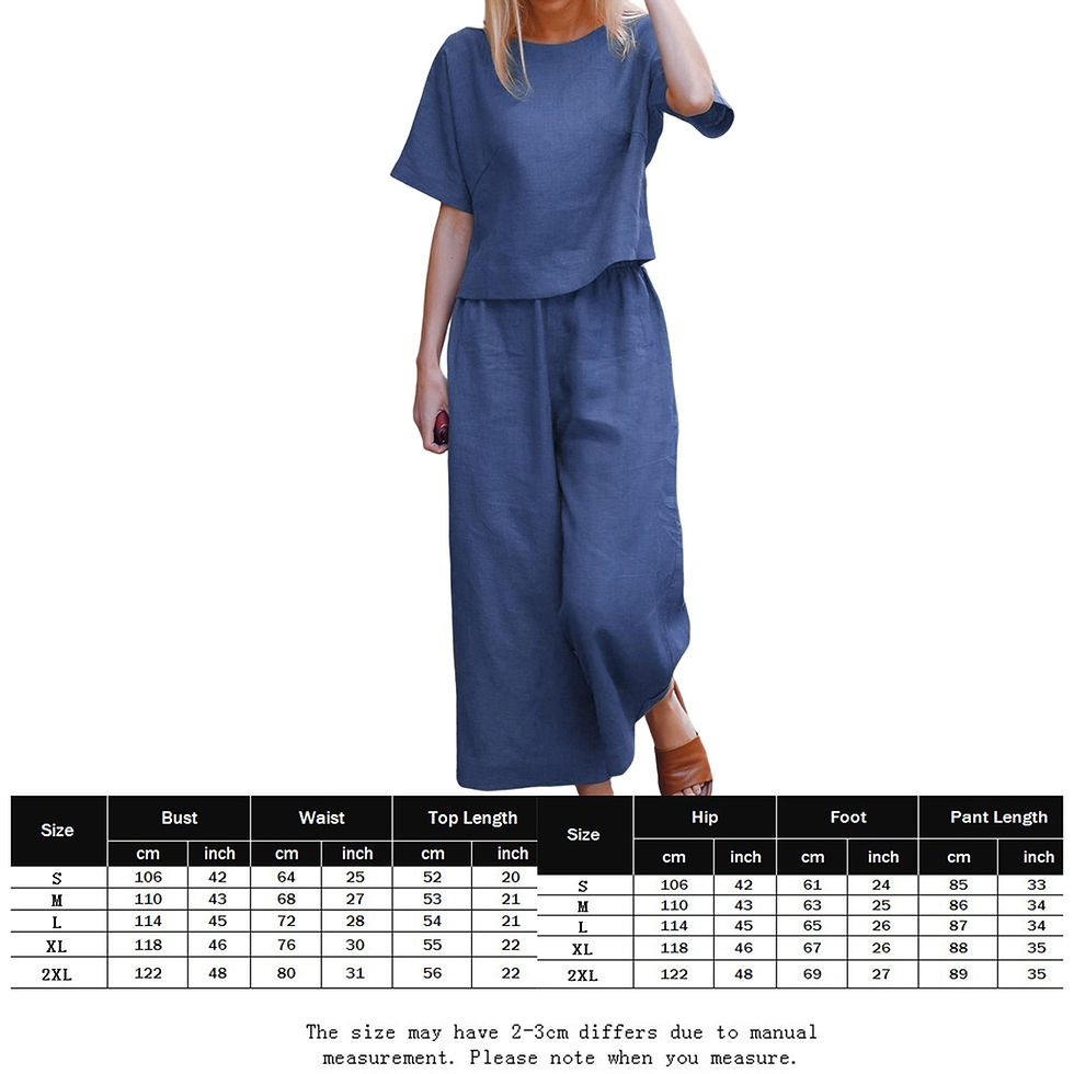 Thumbnail: Summer Cotton Linen Suit For Women's Suits Tracksuit Short Sleeve Shirt Loose P