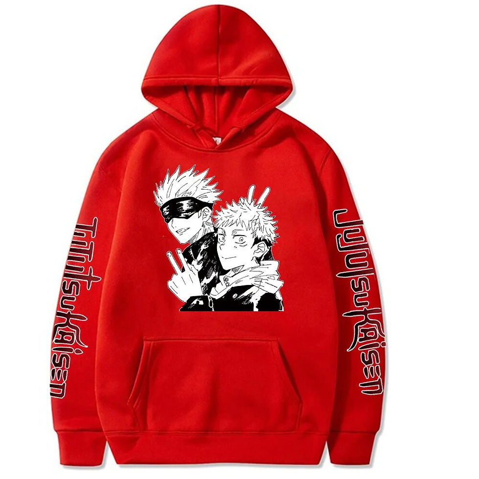 Thumbnail: Japan Anime Jujutsu Kaisen Gojo Satoru Plus Size Hoodie Men Women Sweatshirt Ca