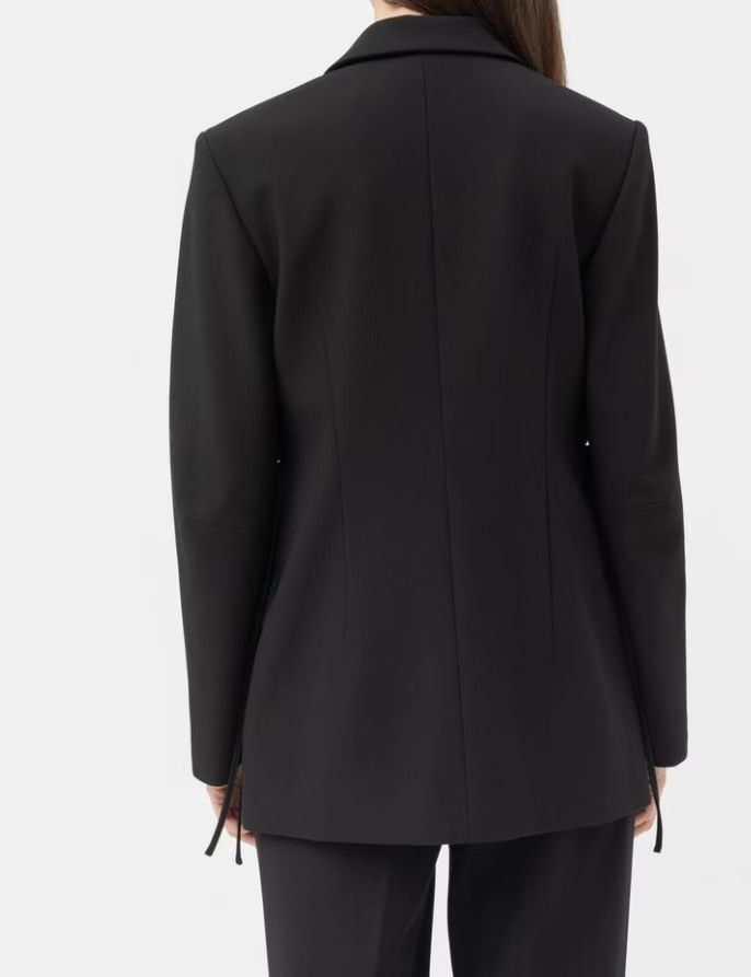 Miniatiūra: 2022 Women Black Hollow out Black Blazer Spring Summer Jacket