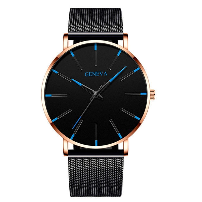 Thumbnail: reloj hombre 2023 Watch Men Minimalist Ultra Thin Watches Men's Fashion Stainle