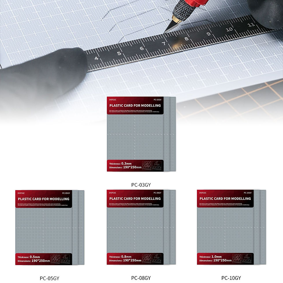 Thumbnail: DSPIAE PC-GY Model Modification Plastic Board 0.3mm 0.5mm 0.8mm 1.0mm