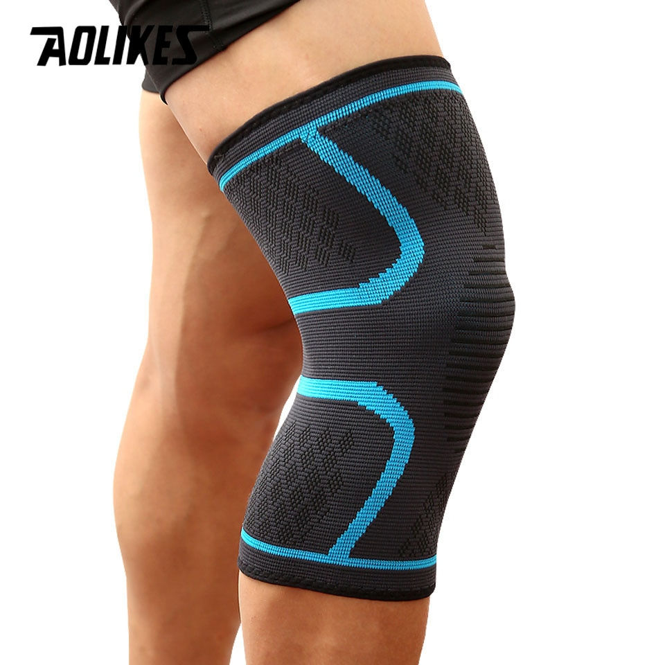 Thumbnail: AOLIKES 1PCS Fitness Running Cycling Knee Support Braces Elastic Nylon Sport Co