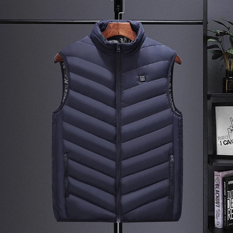 Thumbnail: Men Autumn And Winter high quality Heated Vest Zones Electric Heated Jackets Me