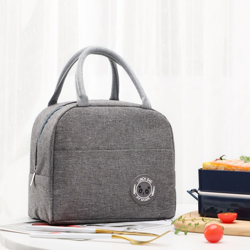 Thumbnail: 1pc Insulated Lunch Bag, Insulation Bento Pack, Aluminum Foil Rice Bag,Student