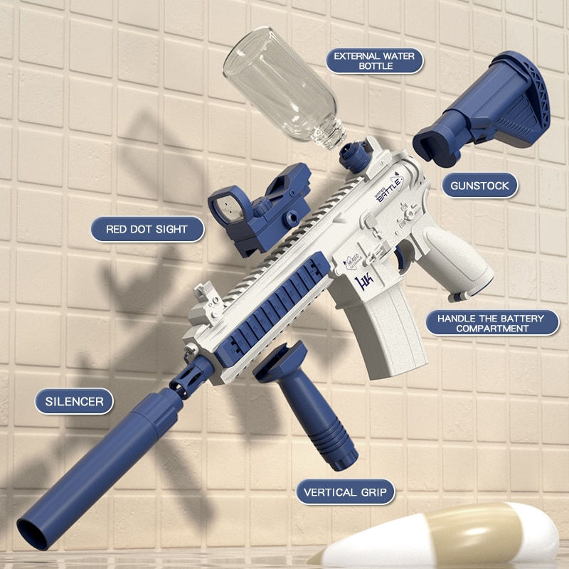 Miniaturbild: M416 Water Gun Electric Automatic Airsoft Pistol Water Guns Glock Swimming Pool