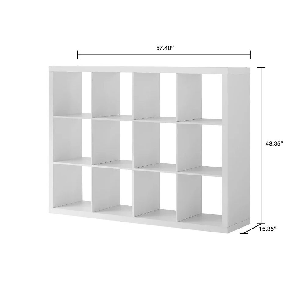 Miniatura: 12-Cube Storage Organizer, White Texture furniture  Living room cabinet