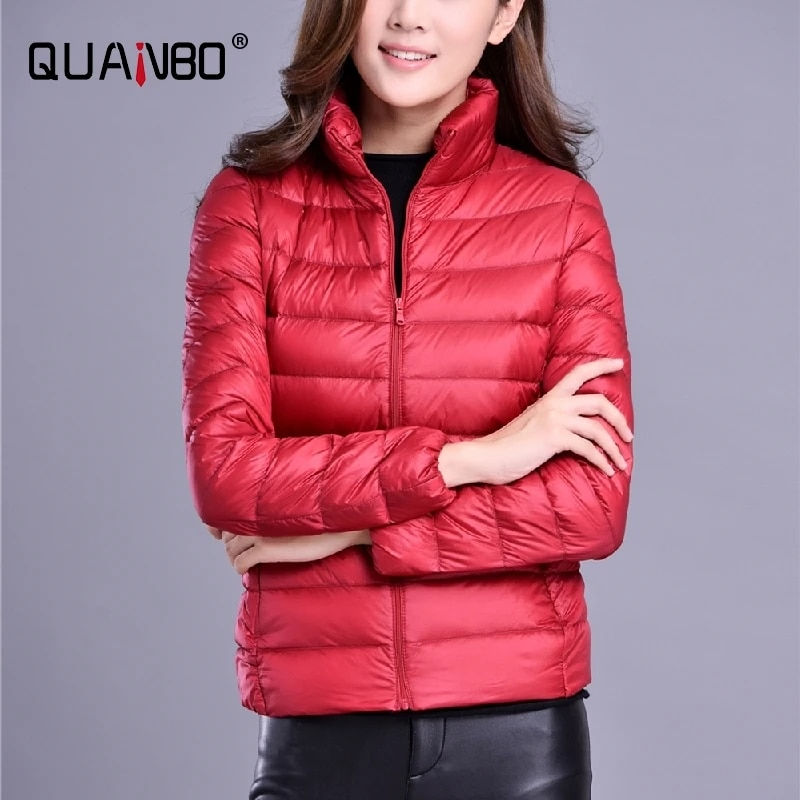 Thumbnail: Women Spring Jacket Fashion Short Ultra Lightweight Packable Puffer Coats 15 Co