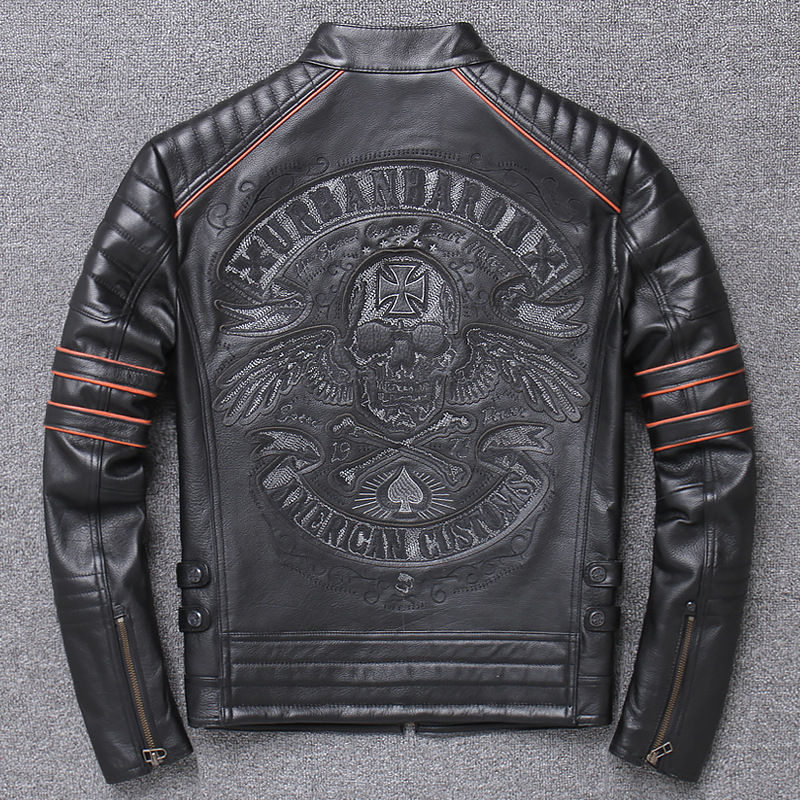 Thumbnail: Harley Genuine Leather Clothes Men's Motorcycle Riding Motorcycle Clothing Slim
