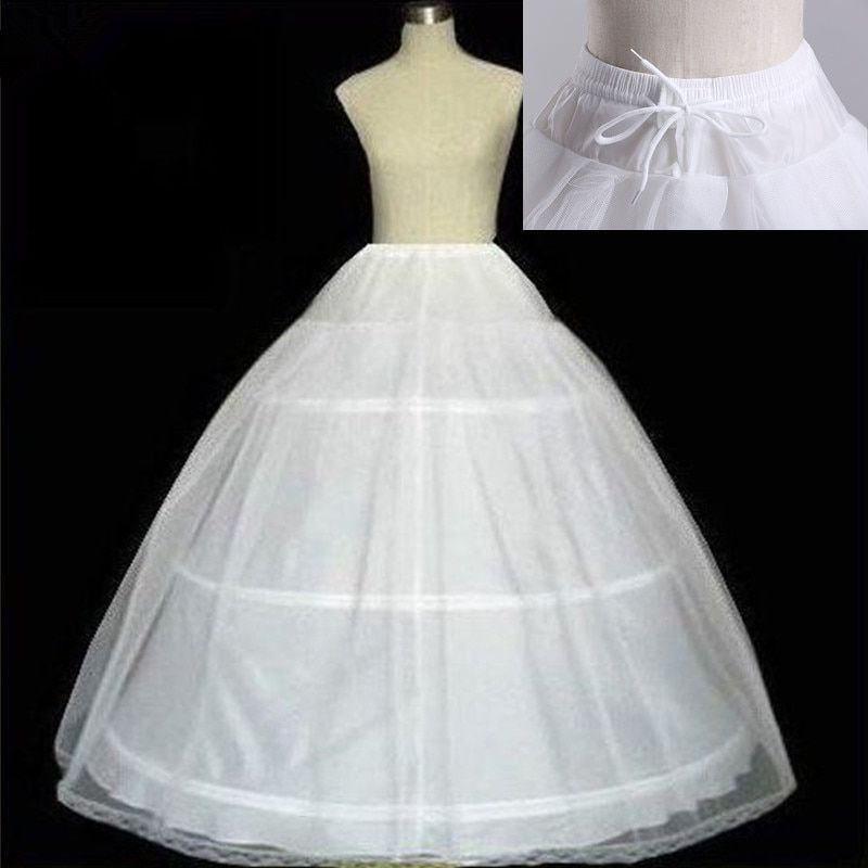 Thumbnail: Hot Sell Many Styles Bridal Wedding Petticoat Hoop Crinoline Prom Underskirt Fa