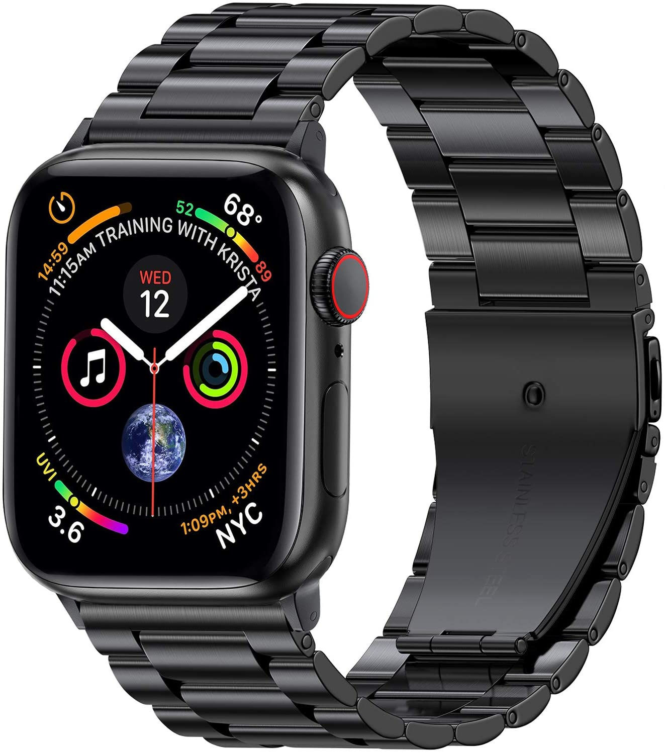 Metal strap For Apple watch band 49mm 45mm 41mm stainless steel wristband iwatc
